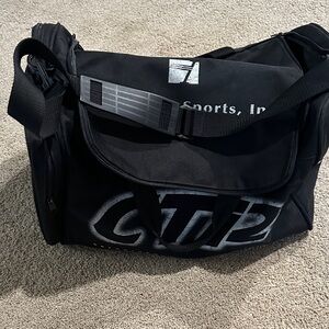 Black Sports Duffel Bag by Unknown Brand